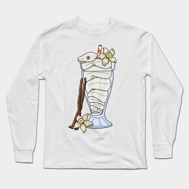 vanilla smoothie snake Long Sleeve T-Shirt by Artbychb